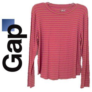 NEW GAP * STRIPED LONG SLEEVE CREW